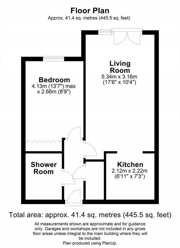 Floor Plan Image for 1 Bedroom Retirement Property for Sale in Maples Court, Bedford Road, HITCHIN, Hertfordshire