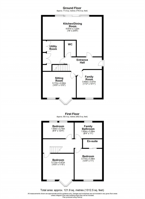 Floor Plan Image for 3 Bedroom Semi-Detached House for Sale in Heathfield Road, HITCHIN, Hertfordshire