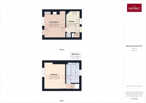 Floor Plan Image for 2 Bedroom Terraced House to Rent in Willow End, Little Compton