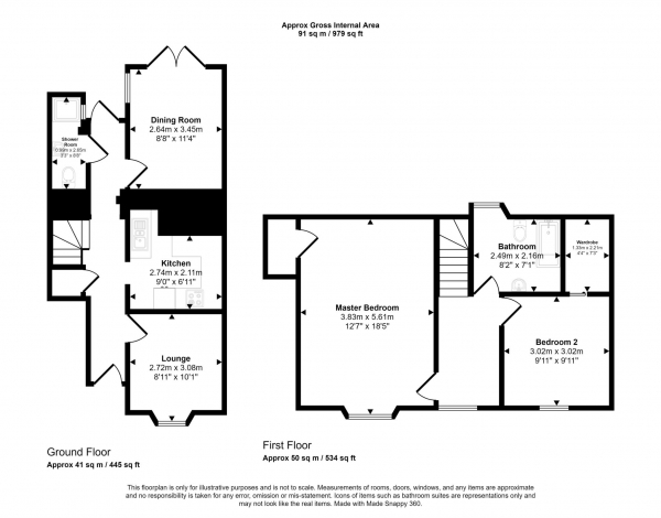 Floor Plan Image for 3 Bedroom Terraced House for Sale in Main Street, Kilmaurs