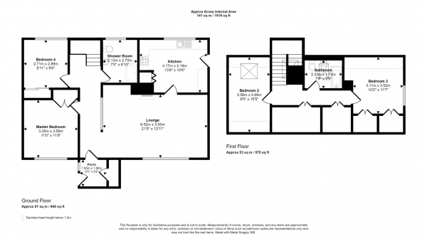 Floor Plan Image for 4 Bedroom Semi-Detached House for Sale in Merrick View, Stewarton