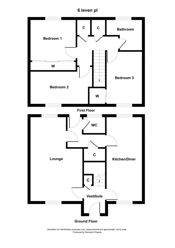 Floor Plan Image for 3 Bedroom Terraced House for Sale in Leven Place, Castlepark