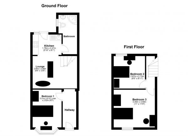 Floor Plan Image for 3 Bedroom House Share to Rent in Milverton Street, Liverpool