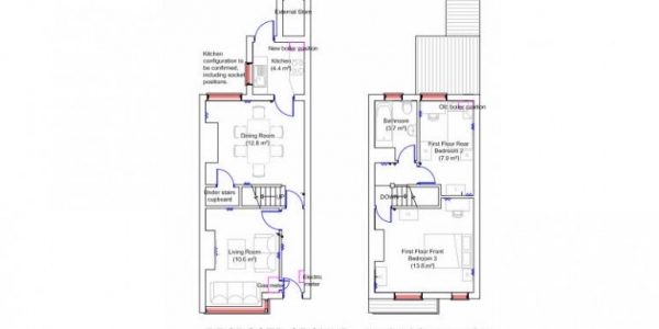 Floor Plan for 3 Bedroom House Share to Rent in Romney Street, Manchester, Manchester, M6, 6DG - £135 per person per week