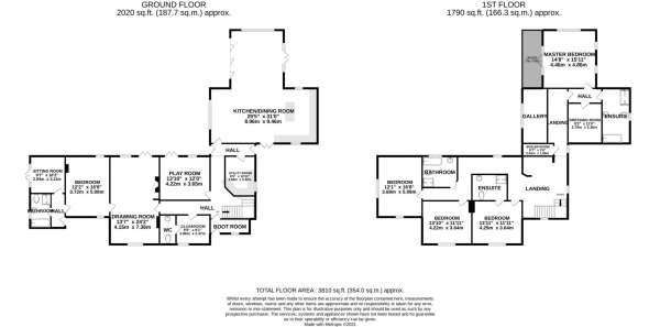 Floor Plan Image for 5 Bedroom Detached House to Rent in Sandley