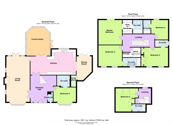 Floor Plan Image for 6 Bedroom Detached House for Sale in Hillcrest Close, Loughton