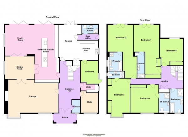 Floor Plan Image for 6 Bedroom Detached House for Sale in Tudor Gardens, Stony Stratford