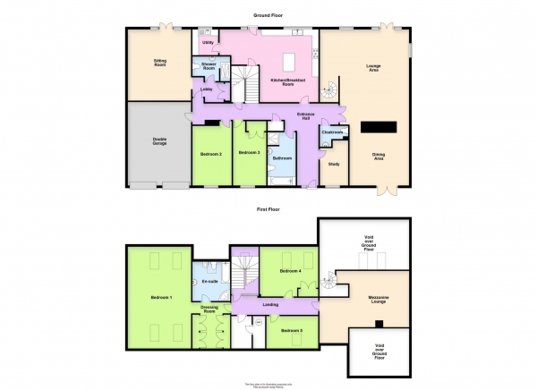 Floor Plan for 5 Bedroom Barn Conversion for Sale in Whaddon Road, Little Horwood, Little Horwood, MK17, 0QB - Guide Price &pound950,000
