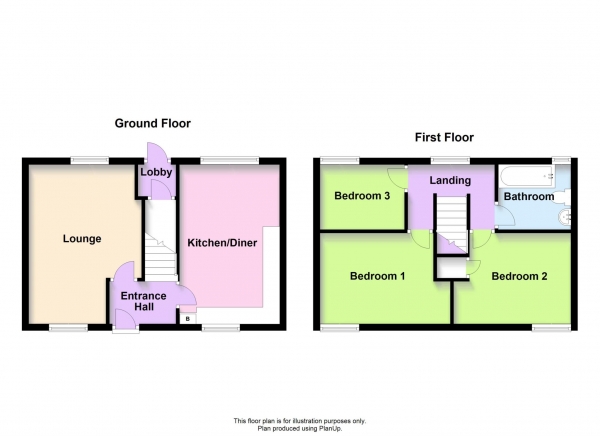 Floor Plan Image for 3 Bedroom Semi-Detached House for Sale in Petworth, Great Holm