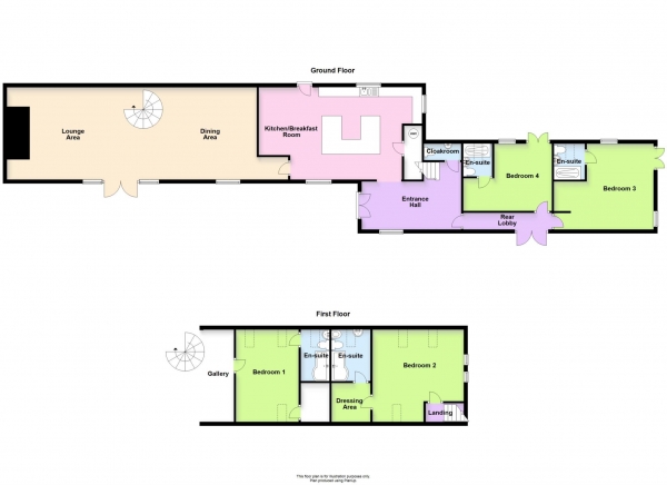 Floor Plan Image for 4 Bedroom Barn Conversion for Sale in High Barn, Hanslope