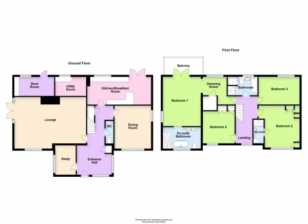 Floor Plan Image for 4 Bedroom Detached House for Sale in Shenley Road, Whaddon