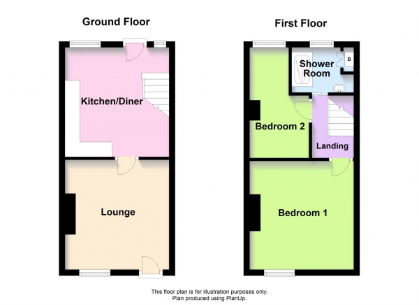 Floor Plan Image for 2 Bedroom Cottage for Sale in High Street, Bozeat