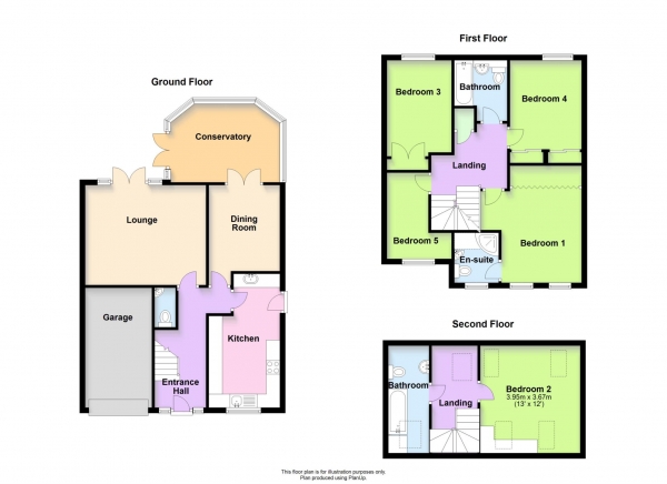 Floor Plan Image for 5 Bedroom Detached House for Sale in Frithwood Crescent, Kents Hill