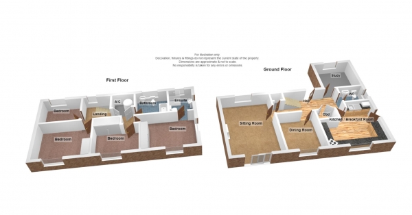 Floor Plan Image for 4 Bedroom Detached House for Sale in Highgrove, Taunton