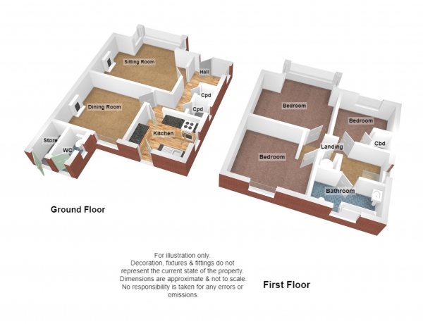 Floor Plan Image for 3 Bedroom Semi-Detached House for Sale in Priorswood Road, Taunton