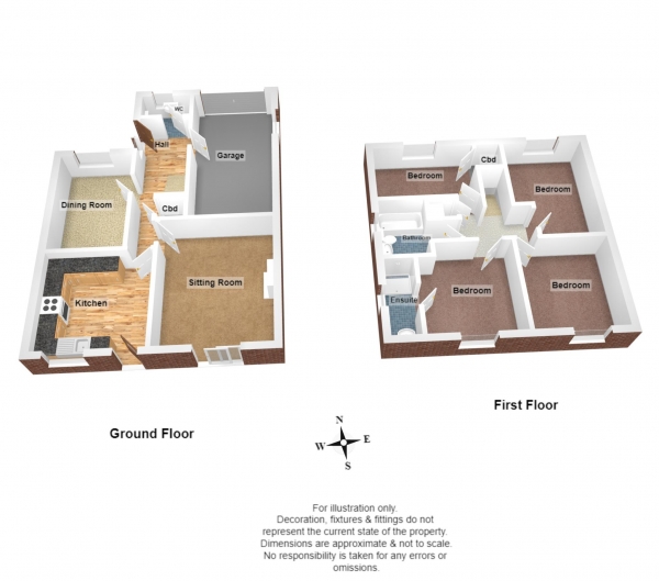 Floor Plan Image for 4 Bedroom Detached House for Sale in Thames Drive, Taunton