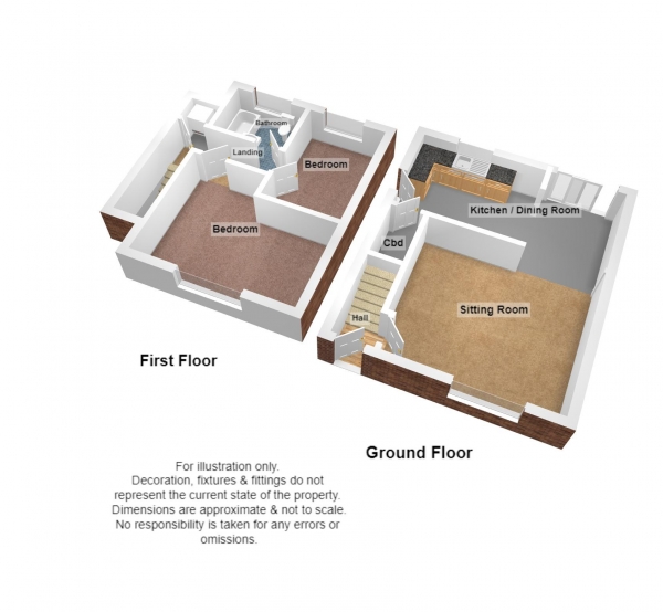 Floor Plan Image for 2 Bedroom Semi-Detached House for Sale in Barrow Drive, Taunton