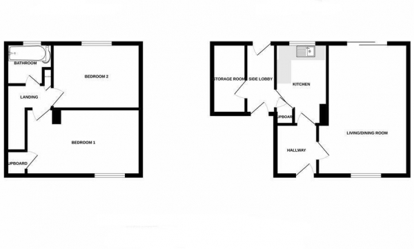 Floor Plan Image for 2 Bedroom Semi-Detached House for Sale in Buckland Road,