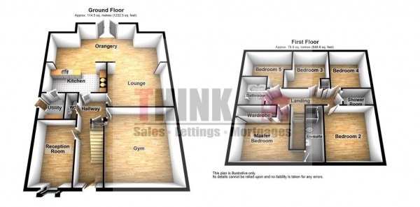 Floor Plan Image for 5 Bedroom Detached House for Sale in Bicknell Close, Great Sankey