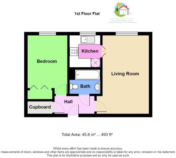 Floor Plan Image for 1 Bedroom Retirement Property for Sale in Southwood Court, Billericay