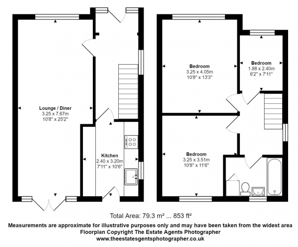 Floor Plan Image for 3 Bedroom Semi-Detached House for Sale in Passingham Close, Billericay