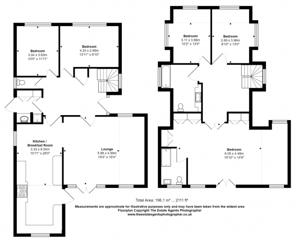 Floor Plan Image for 5 Bedroom Detached House for Sale in Noak Hill Road, Billericay