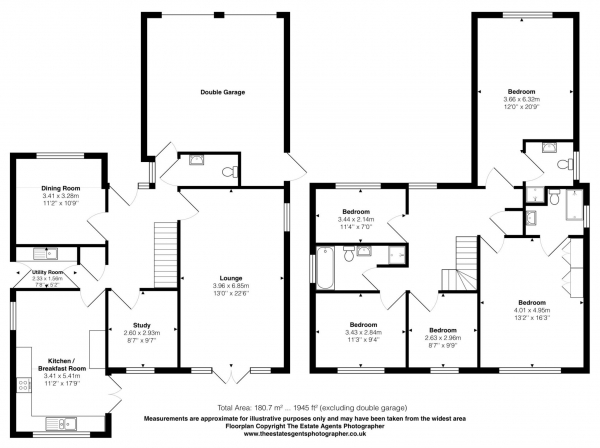 Floor Plan Image for 5 Bedroom Detached House for Sale in Noak Hill Road, Billericay