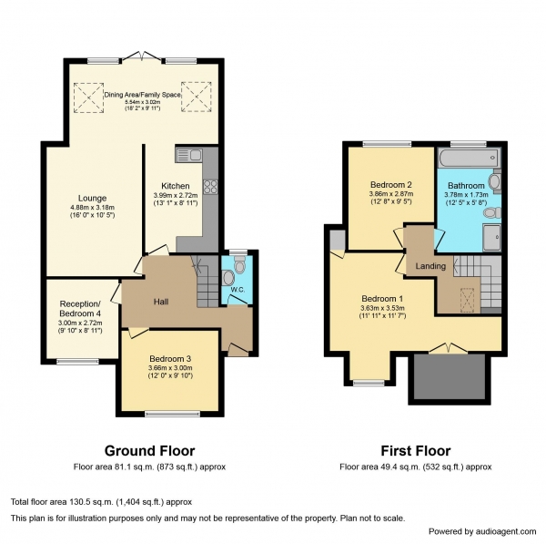 Floor Plan Image for 4 Bedroom Semi-Detached House for Sale in Kevin Close, Billericay