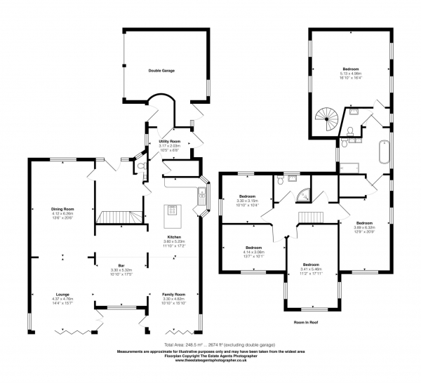 Floor Plan Image for 5 Bedroom Detached House for Sale in Kimberley Drive, Noak Bridge