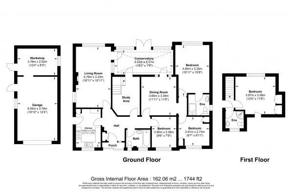 Floor Plan Image for 4 Bedroom Detached House for Sale in Potash Road, Billericay