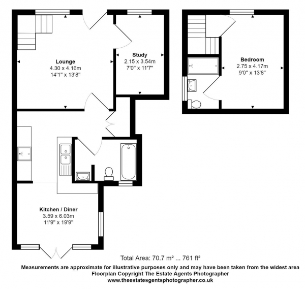 Floor Plan Image for 2 Bedroom Semi-Detached House for Sale in Grange Road, Billericay