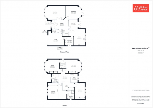 Floor Plan Image for 5 Bedroom Detached House for Sale in Andrew Baxter Avenue, Ashgill, Larkhall, South, Larkhall