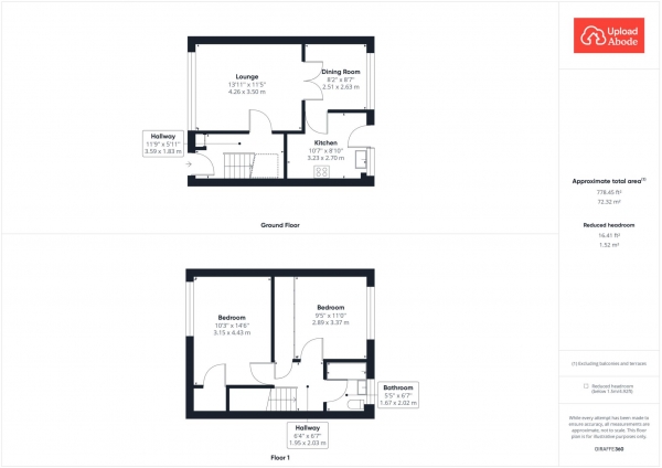 Floor Plan Image for 2 Bedroom Terraced House for Sale in Burnbrae Street, Larkhall