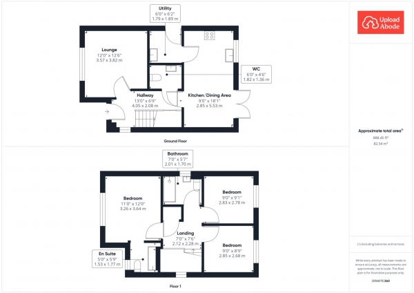 Floor Plan Image for 3 Bedroom Detached House for Sale in Haining Wynd, Muirhead, Glasgow