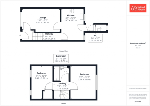 Floor Plan Image for 2 Bedroom Terraced House for Sale in Vere Road, Kirkmuirhill