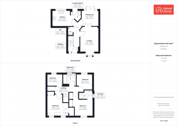 Floor Plan Image for 4 Bedroom Detached House for Sale in Sandhead Terrace, West Craigs, Glasgow