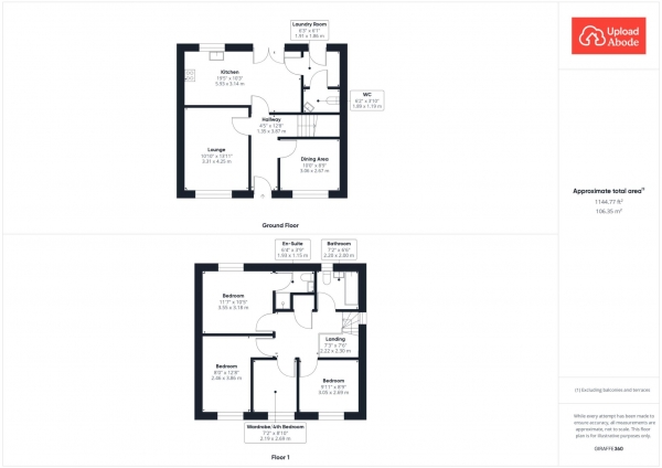 Floor Plan Image for 4 Bedroom Detached House for Sale in Virtuewell Grove, Cambuslang