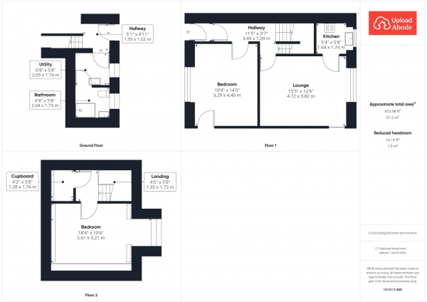 Floor Plan for 2 Bedroom Semi-Detached House for Sale in Carlisle Road, Lesmahagow, Lesmahagow, ML11, 0DT - Offers Over &pound140,000