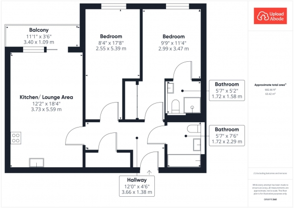 Floor Plan Image for 2 Bedroom Flat for Sale in St Mungos Street, Bishopbriggs