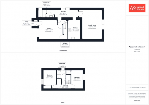 Floor Plan Image for 2 Bedroom Semi-Detached House for Sale in Balmoral Gardens, Uddingston