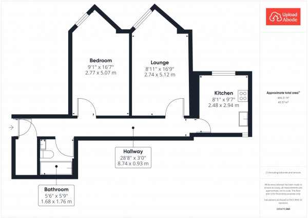 Floor Plan Image for 1 Bedroom Flat for Sale in Avon House, Hamilton