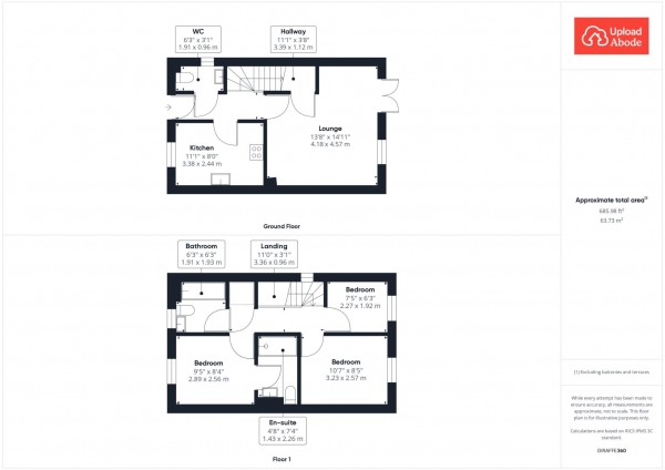 Floor Plan Image for 3 Bedroom Semi-Detached House for Sale in Bale Avenue, Newton Farm, Cambuslang, Glasgow