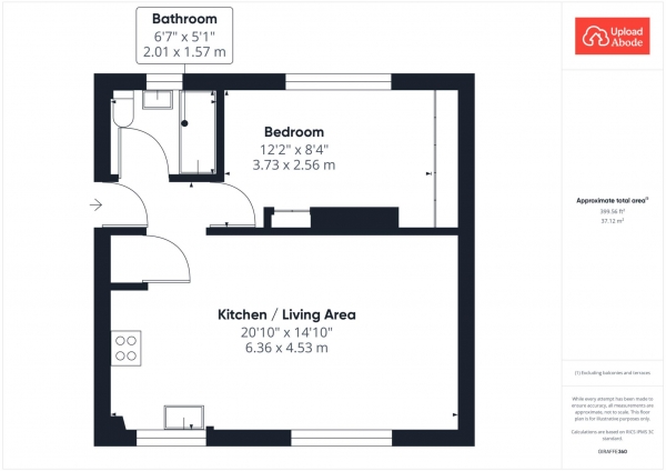 Floor Plan Image for 1 Bedroom Flat for Sale in Burnblea Street, Hamilton