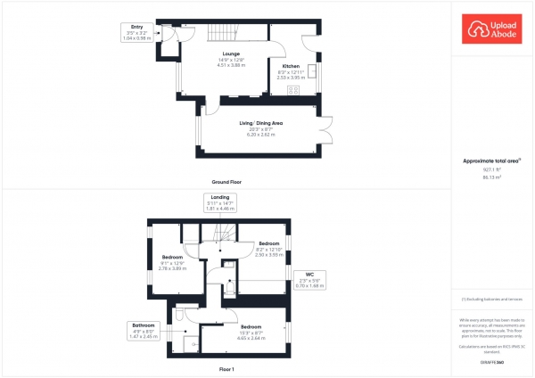 Floor Plan Image for 3 Bedroom Semi-Detached House for Sale in Potrail Place, Hamilton