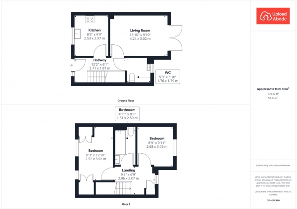 Floor Plan Image for 2 Bedroom Terraced House for Sale in Grayling Road, Motherwell