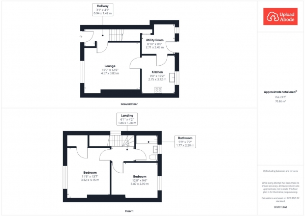 Floor Plan Image for 2 Bedroom Semi-Detached House for Sale in Glen Street, Cambuslang, Glasgow