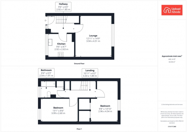 Floor Plan Image for 2 Bedroom Flat for Sale in Brownsdale Road, Rutherglen, Glasgow