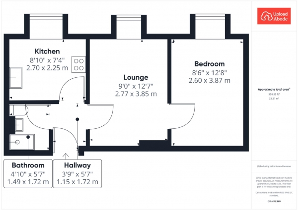 Floor Plan Image for 1 Bedroom Flat for Sale in Avon House, Hamilton