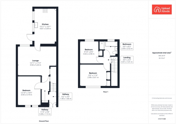 Floor Plan Image for 3 Bedroom Semi-Detached House for Sale in Craig Street, Blantyre, Glasgow