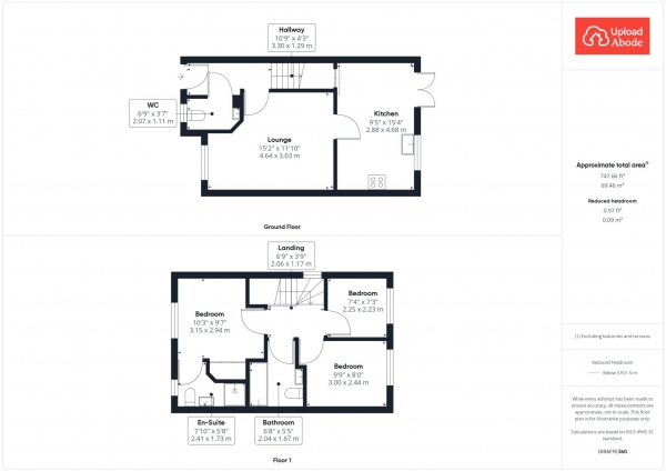 Floor Plan Image for 3 Bedroom End of Terrace House for Sale in Wilkie Drive, Motherwell